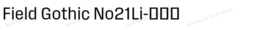 Field Gothic No21Li字体转换 Field Gothic No21Li字体转换